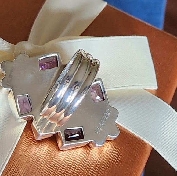 NICKY BUTLER RAJ COLLECTION LIMITED EDITION Quartz Amethyst NB Designer Ring NWT - Picture 10 of 15